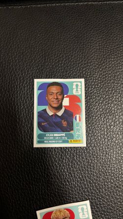 Kylian Mbappé panini world cup sticker