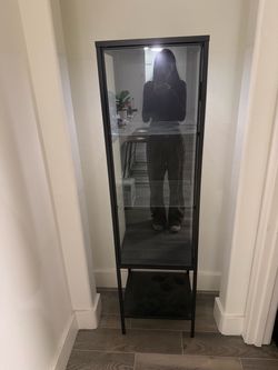IKEA glass display case