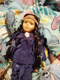 Collectable native American doll from Ashley Belle