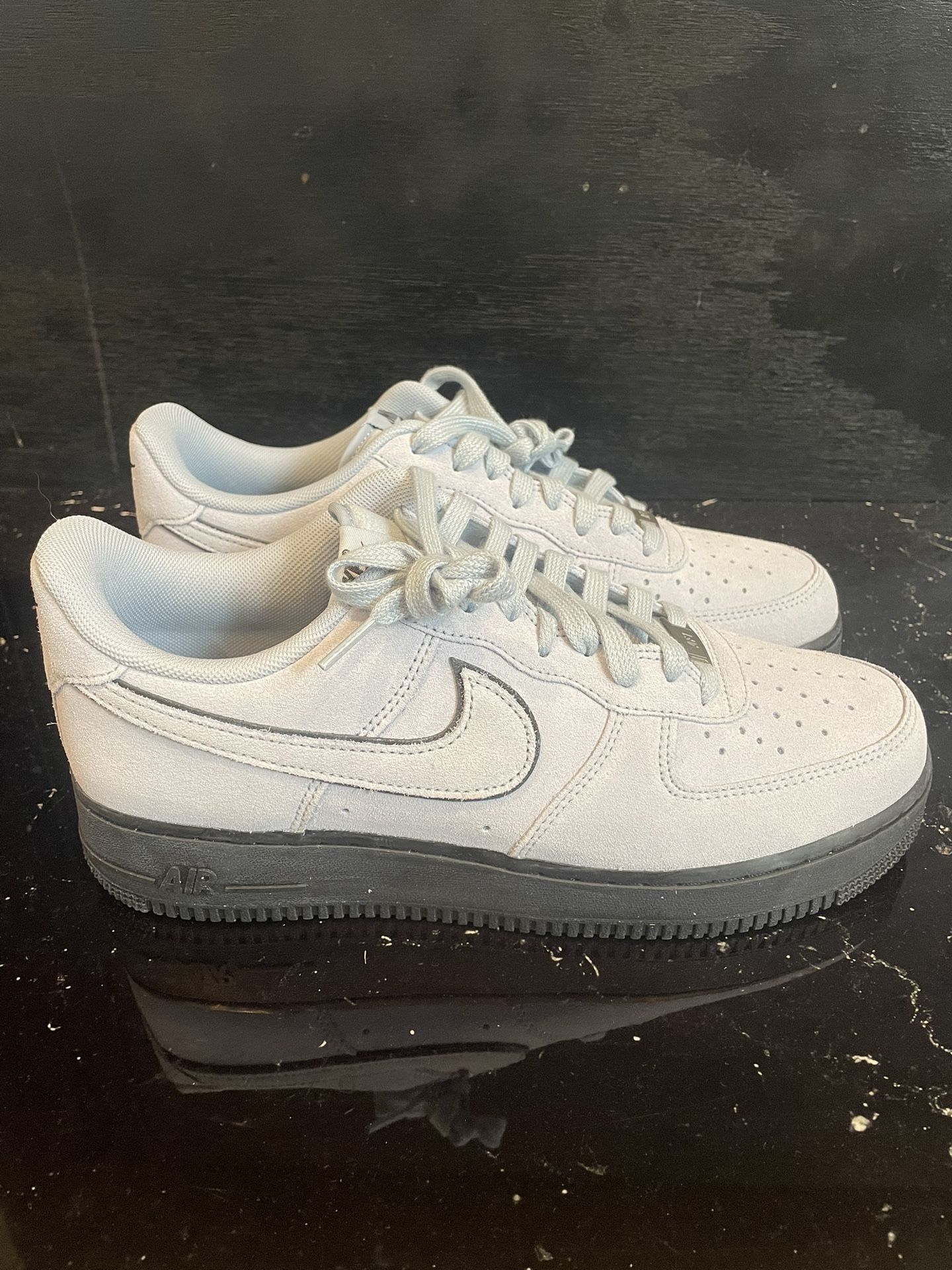 Nike Air Force 1 '07 LV8 Men's Shoes (Light Armory Blue/Black/Light Armory Blue)