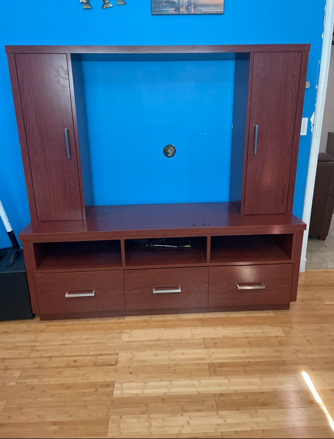Custom Laminated Entertainment Center