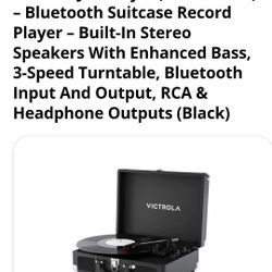 3 Speed RECORD PLAYER BLUETOOTH