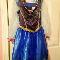 Disney Anna Dress,Shoes,and Crown New