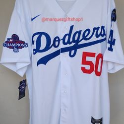 Men's Mookie Betts Dodgers WS Jerseys 
