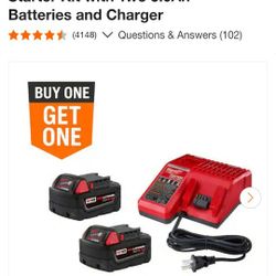 MILWAUKEE M18-18 VOLT STARTER KIT/ BRAND NEW 