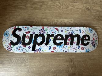 New Supreme Airbrushed Floral Skateboard Deck 100% Authentic Sealed SS19