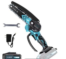 New 6-Inch Cordless Mini Chainsaw with battery