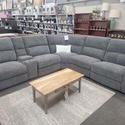 Power Reclining Sectional In Stock For Immediate Delivery 