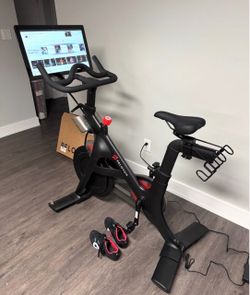 Peloton Bike + shoes