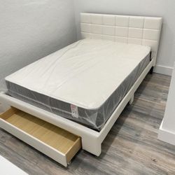 New Queen Size Bed Frame  + Queen Mattress + Box Spring + Delivery 
