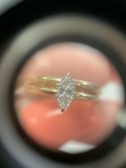 14k yellow gold engagement ring