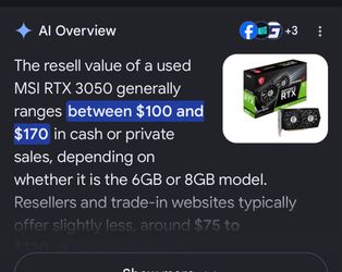 msi 3050 gpu