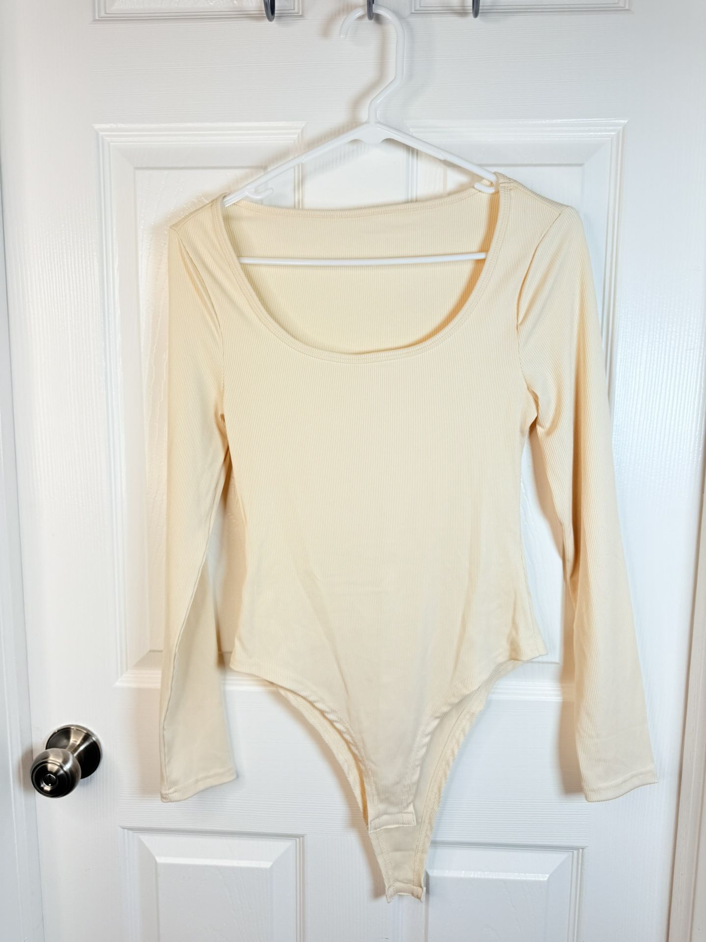 Bodysuit Cream 95 % polyester 5 % Elastic