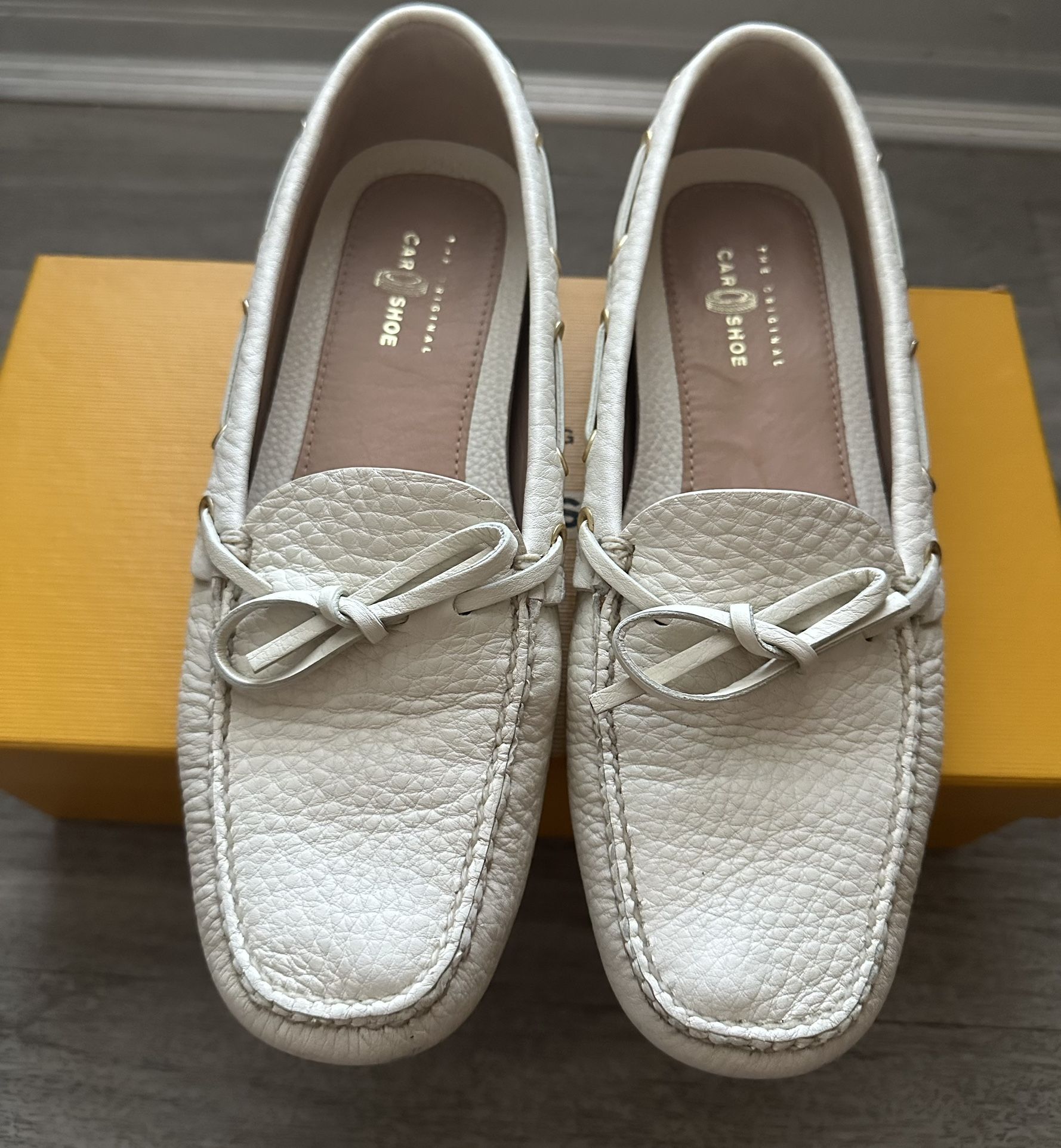 Car Shoe White Loafer  & Accessories