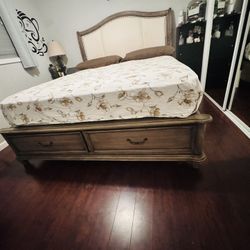 Cal Kind Bed Frame With Two Storage 