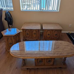 Coffee,& End Tables ,& Tv Cabinet. Solid Maple!