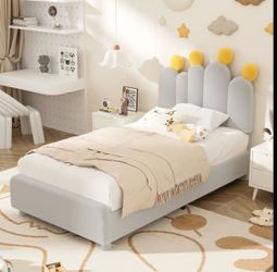 Twin bed Brad new mattress and bed frame