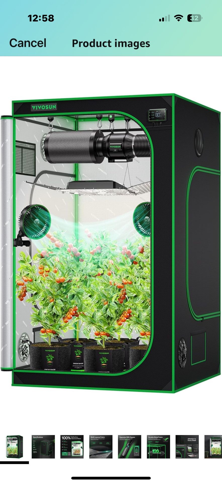 4x4x8 Grow tent