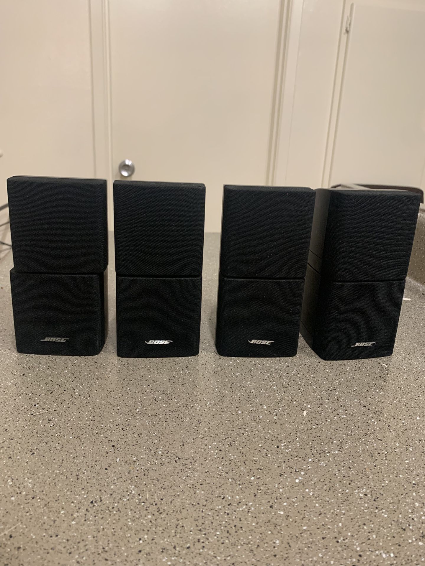 Lot Of 4 Bose Acoustimass Lifestyle Double Cube Speakers