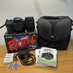 Canon EOS Rebel T5i DSLR Camera Kit + Lens, Bag & Extras