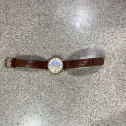 Winnie The Pooh Timex Watch-Leather Band