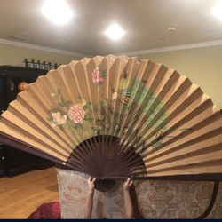 Peacock giant fan