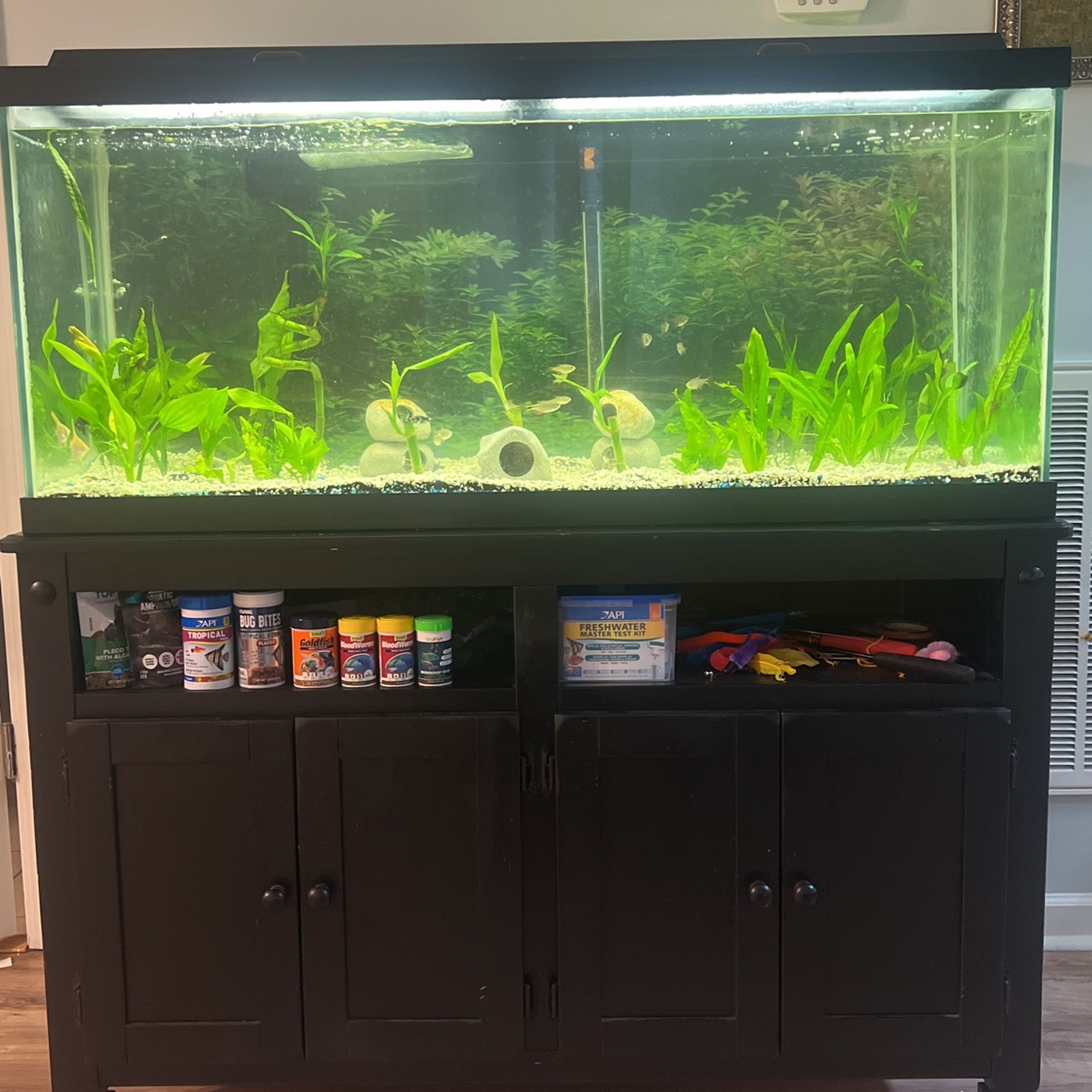 75 gallon fish tank with stand