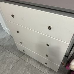 Dresser with bed asking 