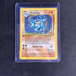 1st Edition Machamp Holo 8/102