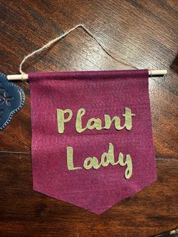 Plant Lady Felt Wall Banner