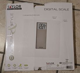 Taylor Digital Body Weight Scale Battery Powered, New Open Box