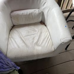 Two White Small Chair