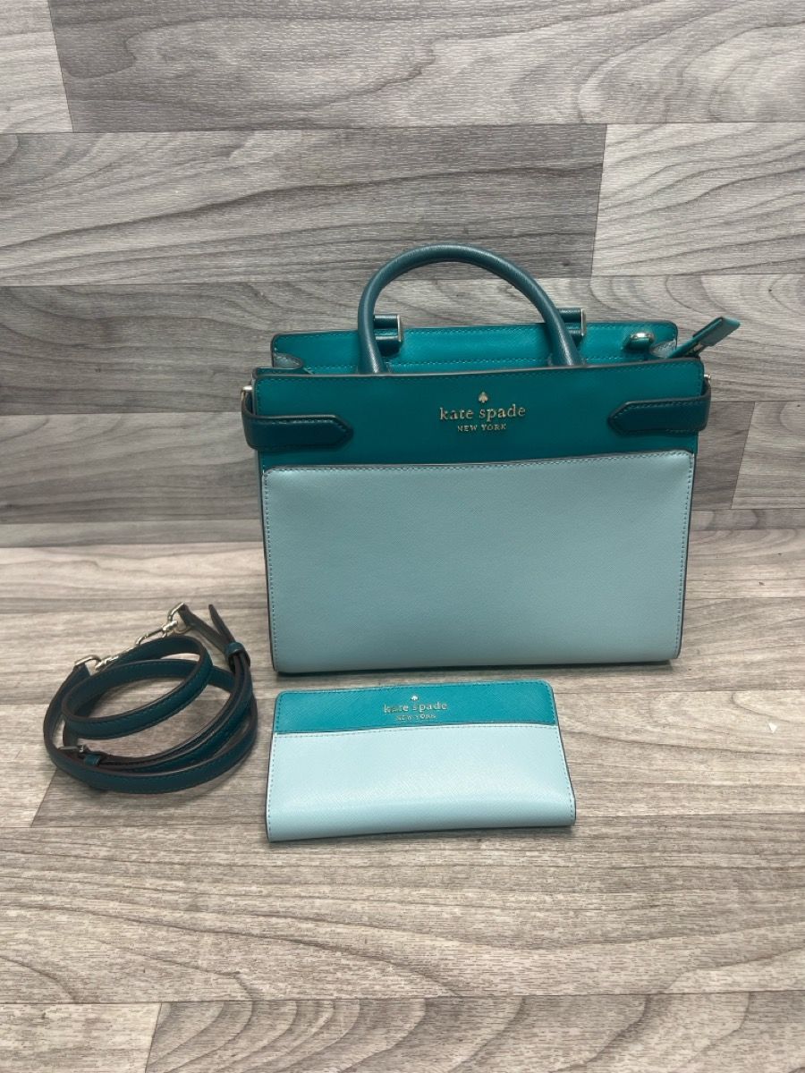 Kate Spade Staci Colorblock Medium Satchel w/ Matching Wallet (A1D025499)
