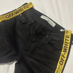 off white designer jeans 