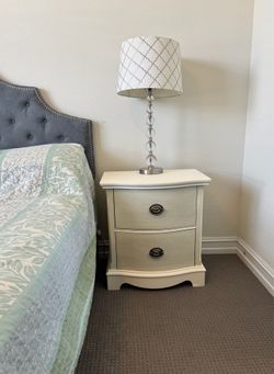 Solid wood nightstand or end table