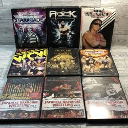 ACTION!　WWE　DVD　海外盤 Wrestling DVD Lot of 9, WWE, WCW, Rock, Hogan, Triple H