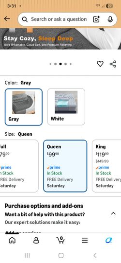 Memory Foam Mattress topper new