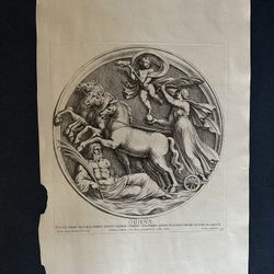 Pietro Santi Bartoli (1635-7-1700) “Oriens” 17th Century Engraving