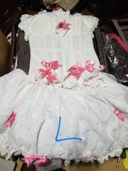 2 pc corset and petticoat skirt