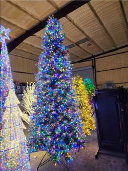 12ft Pre-Lit Artificial Christmas Tree