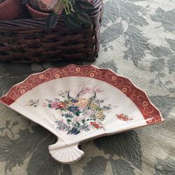Japanese Porcelain - Fan Dish 