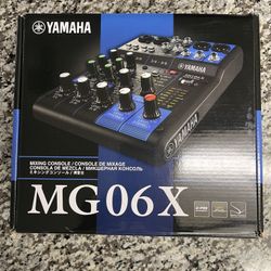 Yamaha MG06X 6CH Compact Mixer