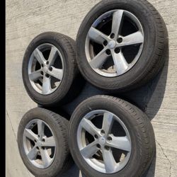 4 — 205/65r16 5x4.5 5x114.3 Stock Kia Optima Hyundai Sonata Elantra G35 G37 Altima accord Civic Rsx Camry RAV4 Tacoma Wheels Rims Good Treads Tires!