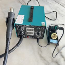 Hot Air Gun & Soldering Iron Rework Station