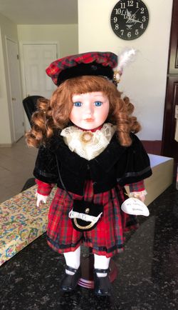 Beautiful porcelain doll from Ireland girl