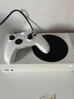 Xbox Series S With Black 2 TB External Hard-drive.  Cords Included, No Controller, Pre-wiped