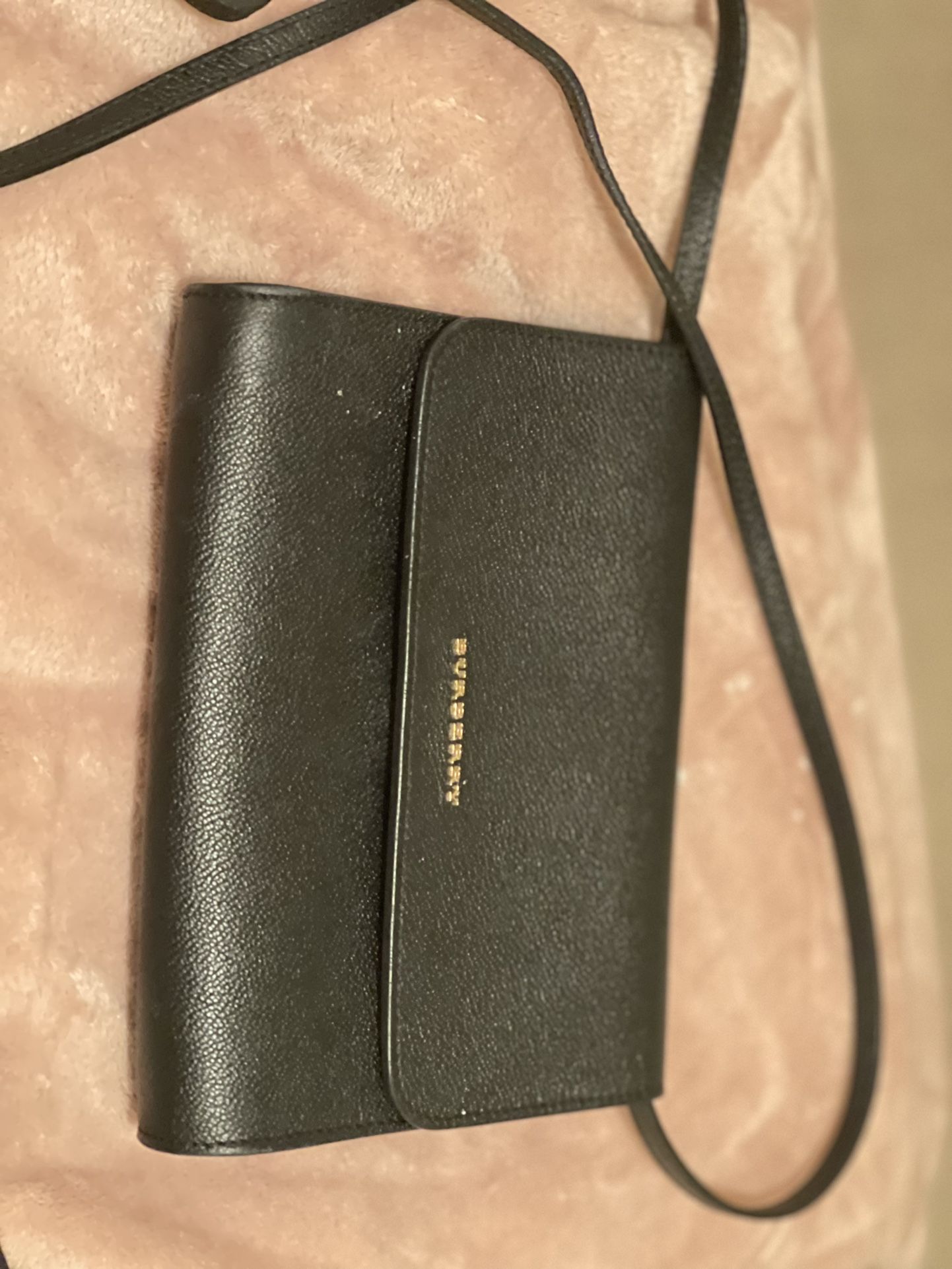 Burberry Black Leather Crossbody Bag