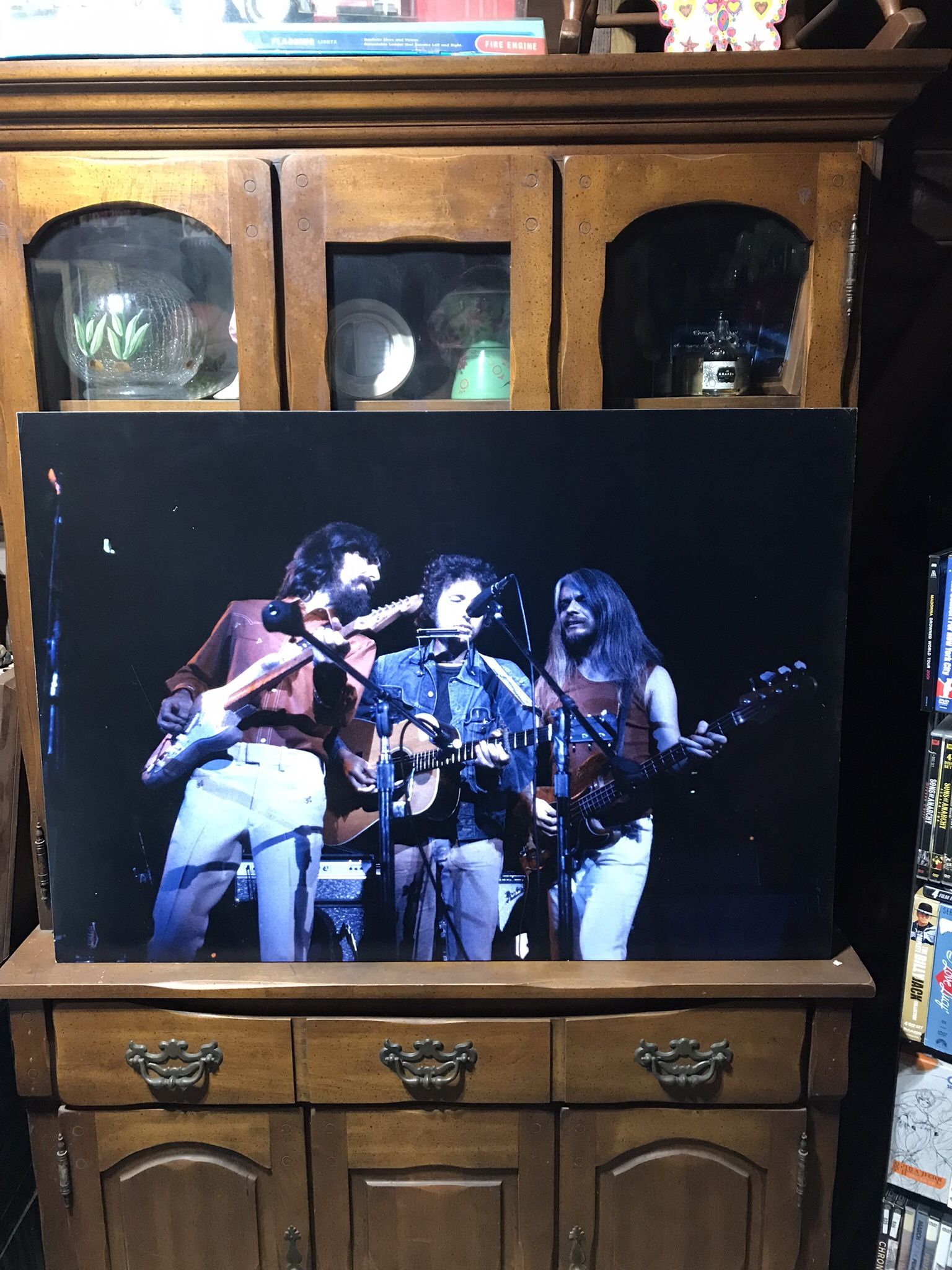 George Harrison And Bob Dylan 38 X 26: Photo Poster On Posterboard