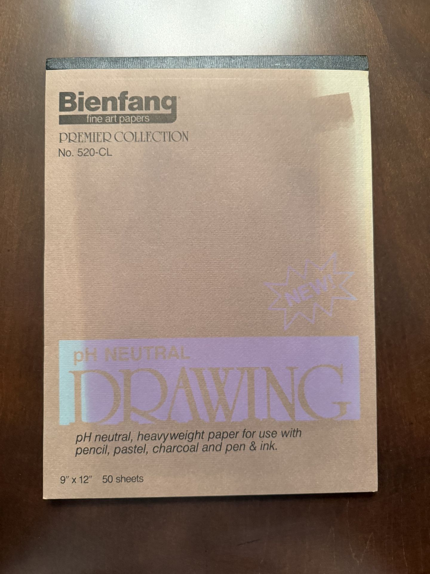 Bienfang Premier Collection Drawing Pad 9” x 12” – 50 Sheets (pH Neutral)