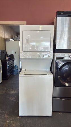 Nice like new stackable washer and gas dryer